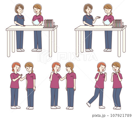 看護師たちのさまざまなシーン 107921789