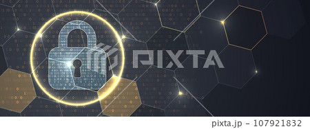 Secure digital space. Virtual confidential, programming protection. 107921832