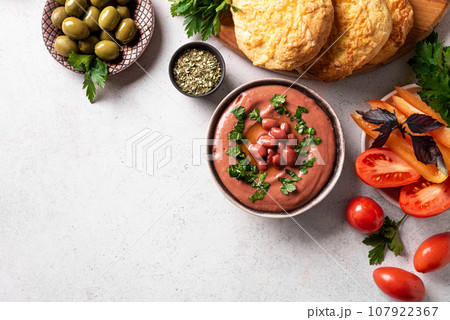 Arabic breakfast with foul Arabic breakfast with foul 107922367