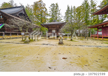 雨の高野山 壇上伽藍・三昧堂(さんまいどう) 雨の高野山 壇上伽藍・三昧堂(さんまいどう) 107922599