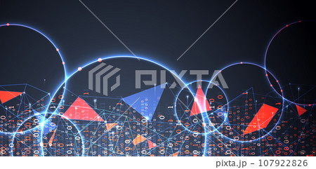 Technology background. Big data concept. Binary computer code. 107922826