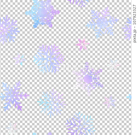 Seamless pattern of snowflakes 107923327