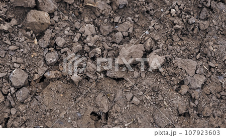 掘り起こされた地面 107923603