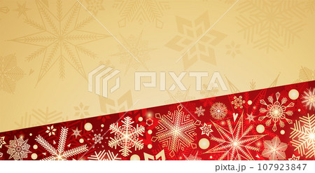 Festive Christmas background design. Different types of snowflakes. Festive Christmas background design. Different types of snowflakes. 107923847