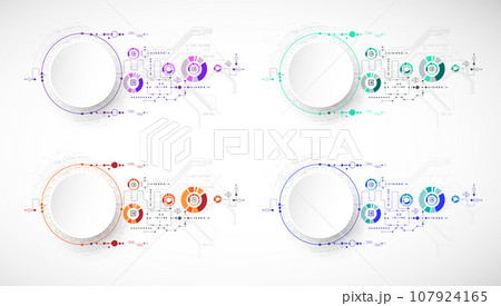 Abstract technology background. Cogwheels ART theme. 107924165