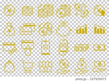 錢圖標集 107926075