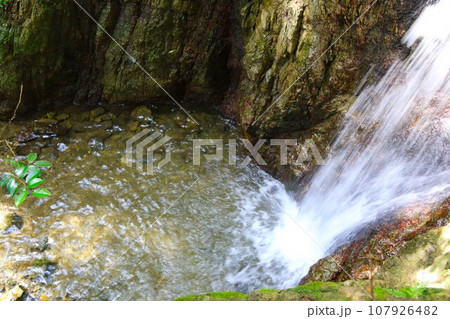 ゆずの里毛呂山町の観光名所となっている獅子ヶ滝の滝壺の風景 ゆずの里毛呂山町の観光名所となっている獅子ヶ滝の滝壺の風景 107926482