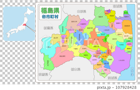 Location of Fukushima Prefecture 107928428