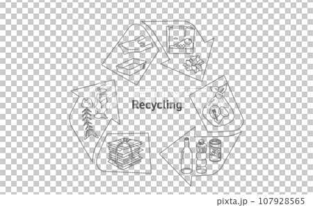 回收例證 107928565