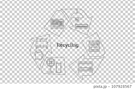 Recycling illustration 107928567