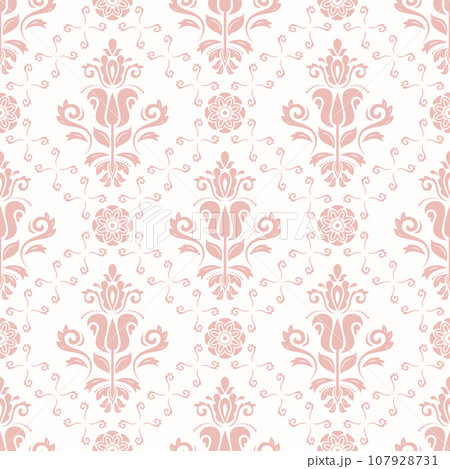 Classic Seamless Fine Pattern With Arabesques Classic Seamless Fine Pattern With Arabesques 107928731
