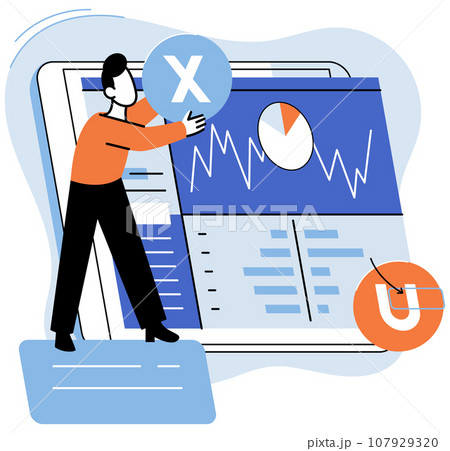User experience design. Vector illustration. UX UI design, toolset for crafting engaging software experiences User experience design, pursuit of user-friendly interface in software design UX, compass User experience design. Vector illustration. UX UI design, toolset for crafting engaging software experiences User experience design, pursuit of user-friendly interface in software design UX, compass 107929320