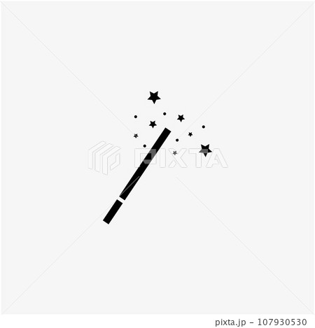 magic wand icon logo vector illustration design template 107930530
