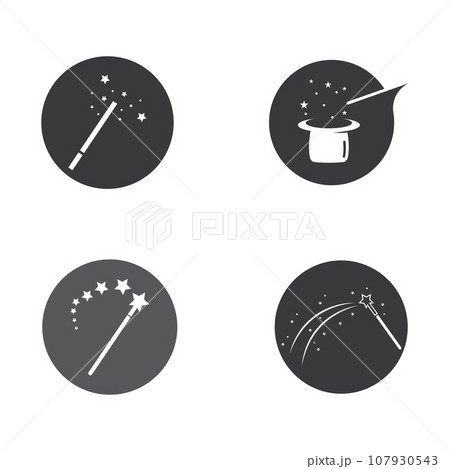 magic wand icon logo vector illustration design template magic wand icon logo vector illustration design template 107930543