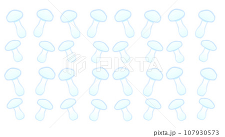 光るきのこパターン(青) 107930573