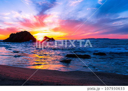 笹川流れ・夕景 107930633