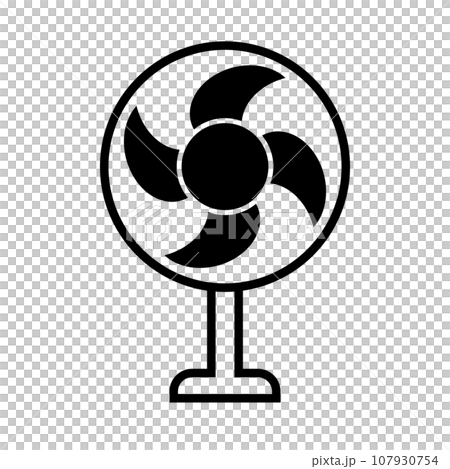 Electric fan icon. Home appliances. vector. 107930754