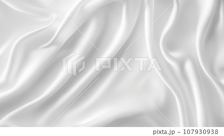 白いシルクの布 白いシルクの布 107930938