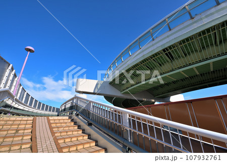 《愛知県》名古屋都市風景 名古屋高速道路黒川インターチェンジ 《愛知県》名古屋都市風景 名古屋高速道路黒川インターチェンジ 107932761