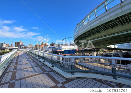 《愛知県》名古屋都市風景 名古屋高速道路黒川インターチェンジ 《愛知県》名古屋都市風景 名古屋高速道路黒川インターチェンジ 107932765