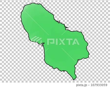 少しゆるい八丈島地図 東京都 少しゆるい八丈島地図 東京都 107933059