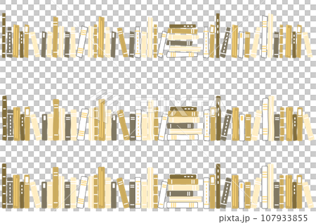 Chic book spine illustration 107933855