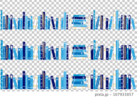 Blue book spine illustration 107933857