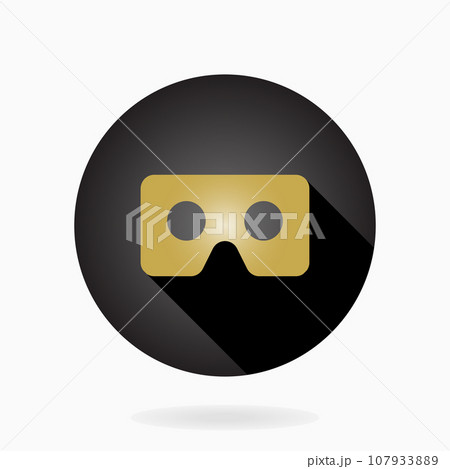 Modern Vector VR Logo in the Circle Modern Vector VR Logo in the Circle 107933889