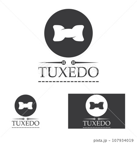 Tuxedo logo icon vector design template illustration Tuxedo logo icon vector design template illustration 107934019