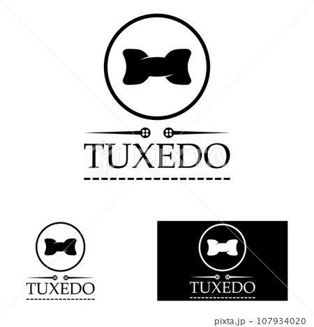 Tuxedo logo icon vector design template illustration Tuxedo logo icon vector design template illustration 107934020