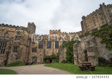 Durham Castle, a Norman castle in the city of Durham, England 107934343