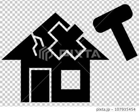 房屋裝潢和維修圖示黑色 107935454