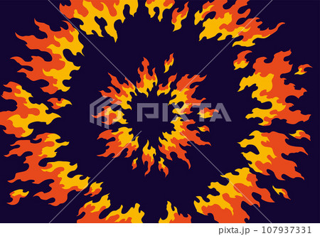 Comic book flame background. Cartoon explosion element. Boom cloud and flame, smoke and explode. Boom effect vector element for game design Comic book flame background. Cartoon explosion element. Boom cloud and flame, smoke and explode. Boom effect vector element for game design 107937331