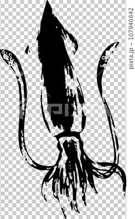 マイカ魚拓のイラスト マイカ魚拓のイラスト 107940842