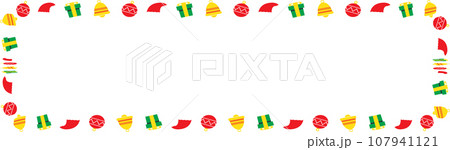 The Christmas boarder line for holiday concept. The Christmas boarder line for holiday concept. 107941121