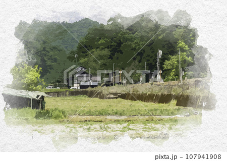 水彩画風 平福 智頭急行 平福駅 兵庫県佐用郡佐用町 水彩画風 平福 智頭急行 平福駅 兵庫県佐用郡佐用町 107941908