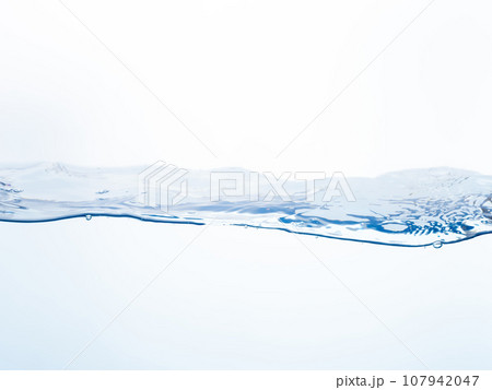 水　流れ　水面　流動　 107942047