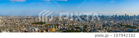 【都市風景】東京都心の大パノラマ 【都市風景】東京都心の大パノラマ 107942182