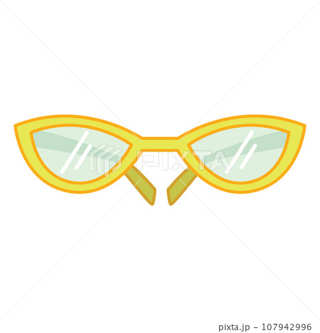 Isolated colored trending eyeglasses icon Vector 107942996