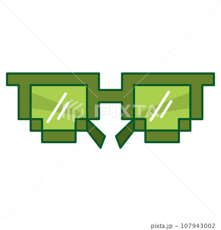 Isolated colored trending eyeglasses icon Vector Isolated colored trending eyeglasses icon Vector 107943002