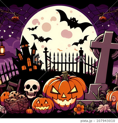 ハロウィン 素材 107943010
