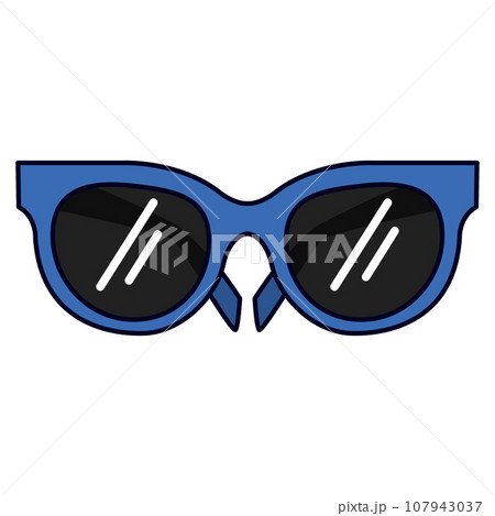 Isolated colored trending eyeglasses icon Vector 107943037