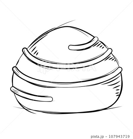 Isolated sketch of a chocolate candy Vector 107943719