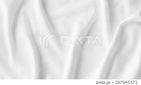 白いシルクの布 107945371