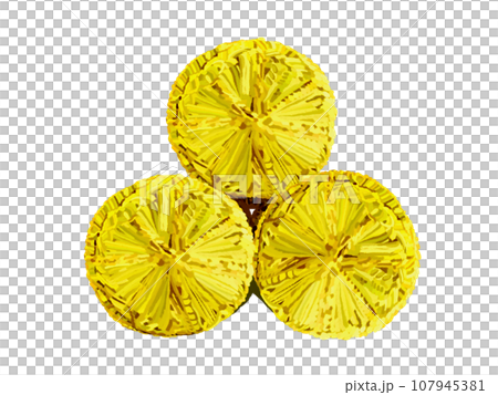 米俵（正面）黄金色 107945381