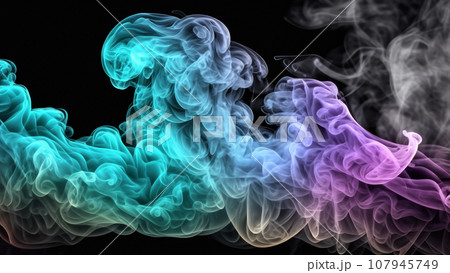 カラフルな煙 カラフルな煙 107945749