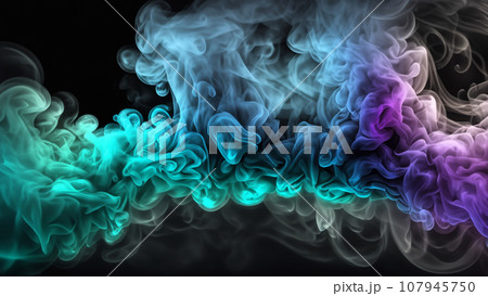 カラフルな煙 107945750