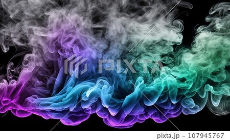 カラフルな煙 107945767