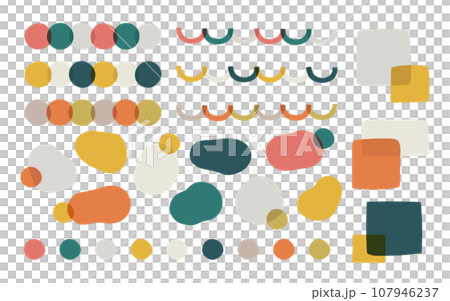 聖誕色彩的可愛柔和裝飾 107946237