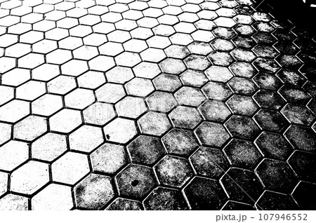 black and white hexagon silhouette texture background black and white hexagon silhouette texture background 107946552
